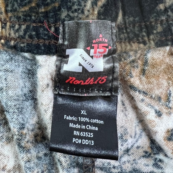 Mens North 15 Whitetail Deer Buck AOP Pajama Lounge Pants Size XL - Picture 3 of 7
